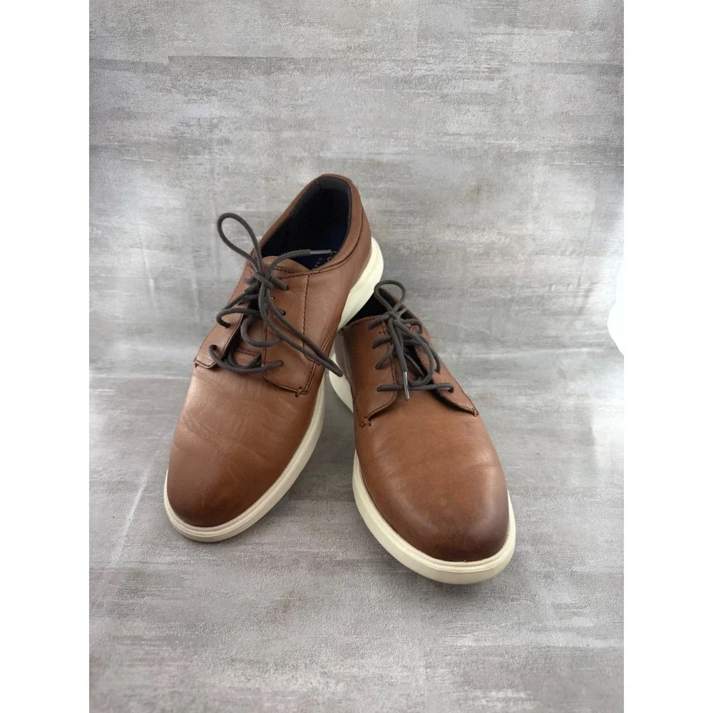 Cole Haan GrandOS Men Sz 8M British Tan Leather Oxford Hybrid Shoes C28728